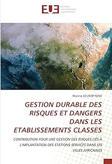 GESTION DURABLE DES RISQUES ET DANGERS DANS LES ETABLISSEMENTS CLASSES: CONTRIBUTION POUR UNE GESTION DES RISQUES LIÉS À L